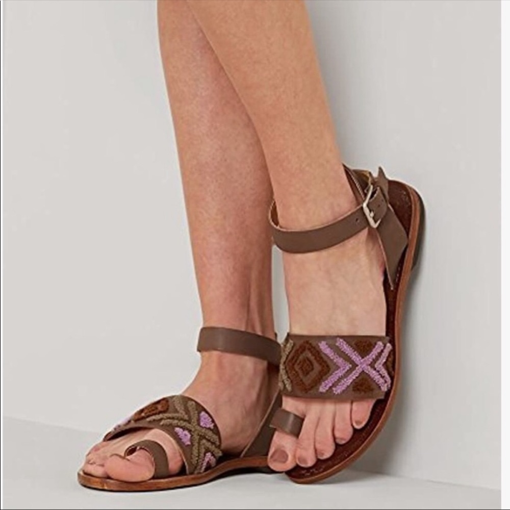 Free People Torrence Ankle Wrap Sandals